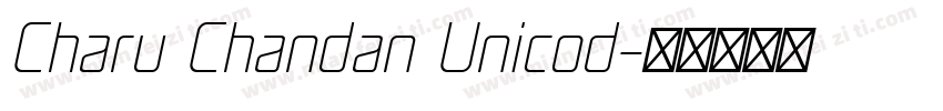 Charu Chandan Unicod字体转换